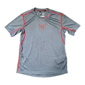 Bauer Gray Hockey Fit Short Sleeve Shirt Top Girls Size S